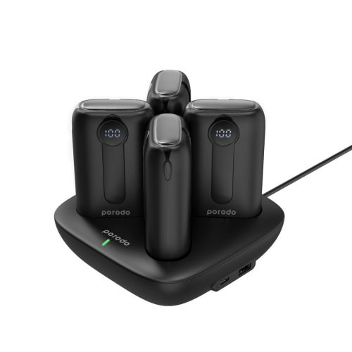 فروشگاه آنلاین نخلینو   - پاوربانک استیشن چهار در یک 10000 میلی آمپر پرودو مدل PBFCH043